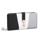 Tri Colour Women's Leather Look Purse Wallet Card Holder - 6 Colours