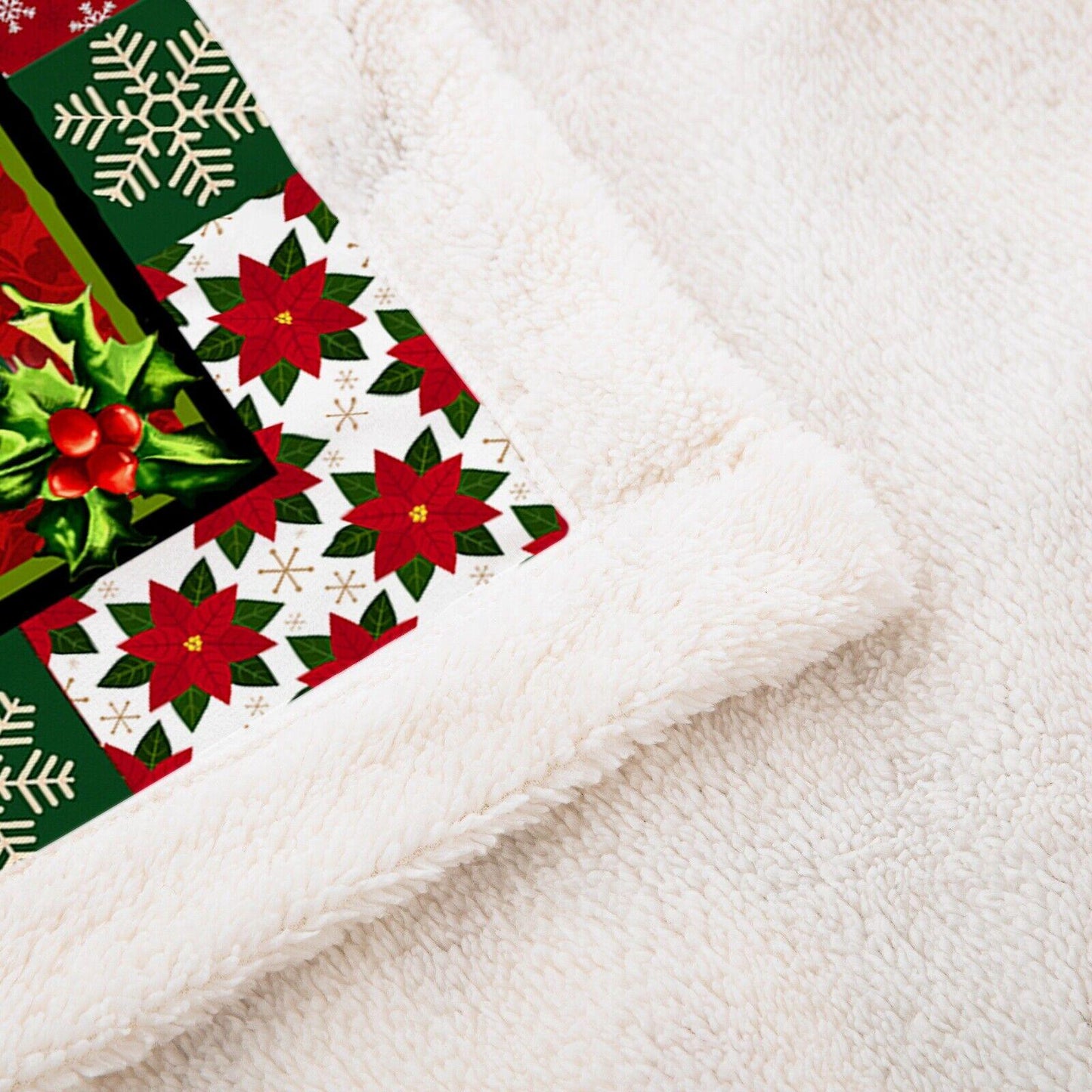 Warm Soft Fleece Blanket Throw - Red Christmas Snowman
