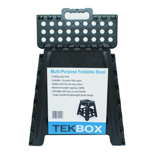 Large Black Multi Purpose Folding Step Stool Portable Handle