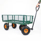 Large Metal Green Garden Trolley Cart Gardening DIY Camping Aid 105L