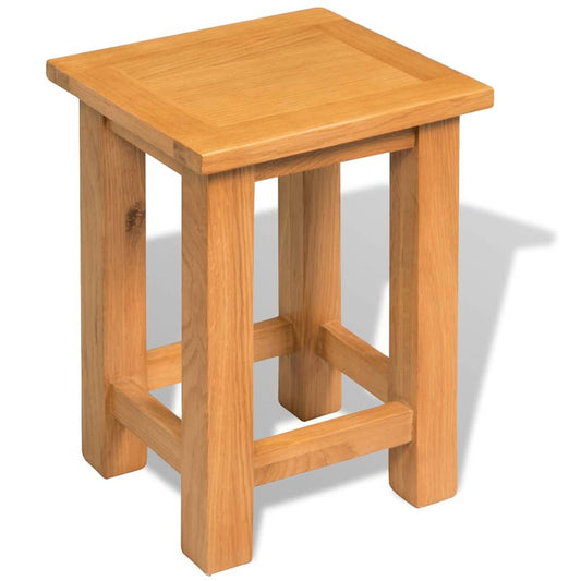 Rustic Solid Oak Wood End Side Table Side Telephone Stand Display