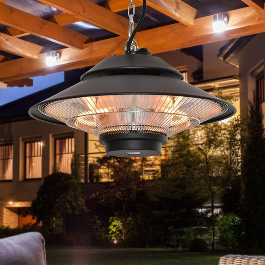1500W Electric Ceiling Mounted Patio Garden Heater with Remote Control