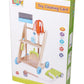11Pc Wooden Toy Cleaning Cart Trolley Pretend Play Set