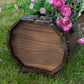 Set of 2 Raised Wooden Garden Planters Flower Plant Box